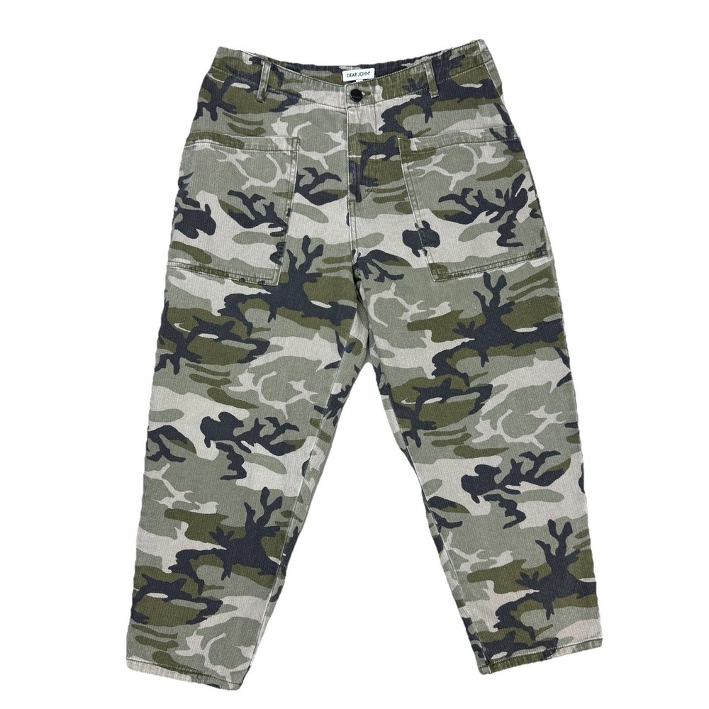 Anthropology Dear‎ John Joyrich Mid Ankle Skinny Jeans Women 28 Denim Camo